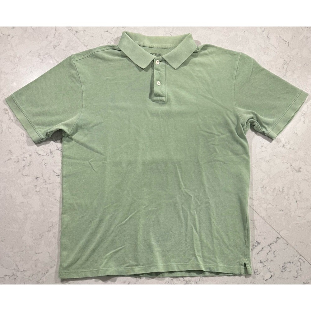 Old Navy Polo Shirt Mens Large Green Short Sleeve Cotton Preppy Casual